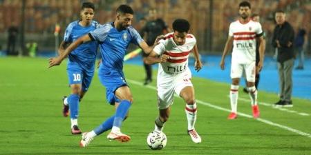 "الموج الأزرق يتفوق".. سموحة يتقدم على الزمالك بهدفين في الشوط الأول