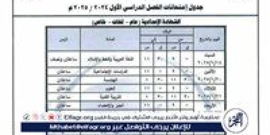 عربي
      وخط،
      إنطلاق
      إمتحانات
      الشهادة
      الإعدادية
      في
      المنيا