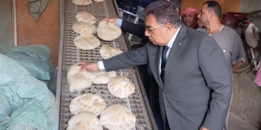 محافظ الدقهلية في جولة مفاجئة بعدد من المخابز بمركزي دكرنس ومنية النصر