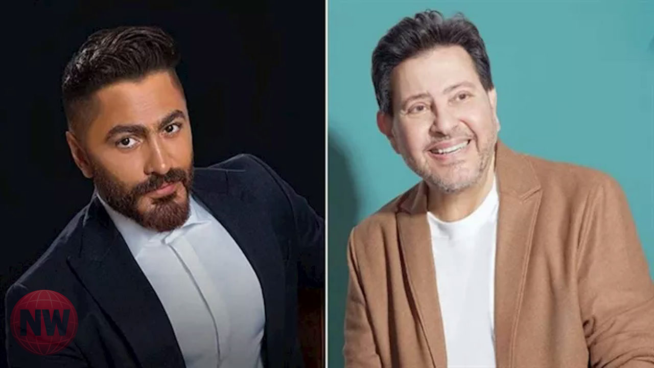 تامر حسني يدعو للفنان هاني شاكر بعد تعرضه لأزمة صحية