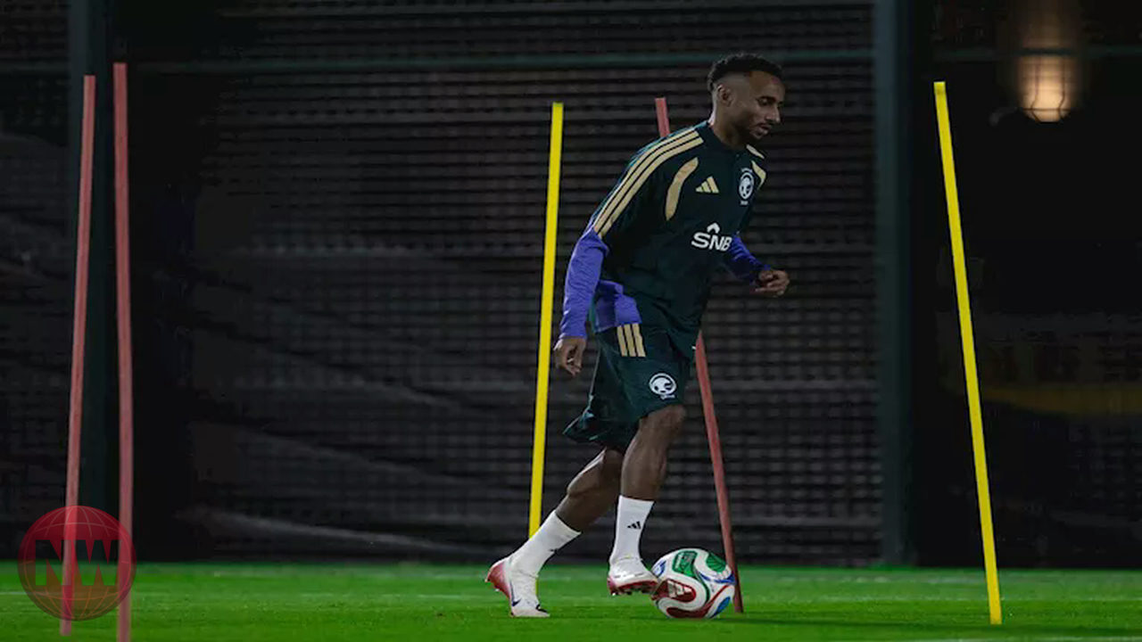 المنتخب السعودي يجري مرانه الأخير استعدادًا لمواجهة مصر الودية