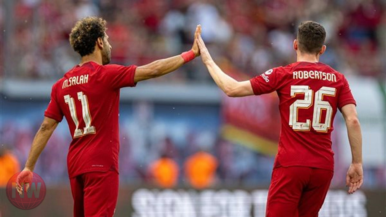 محمد صلاح يودع زميله روبرتسون في ليفربول برسالة مؤثرة