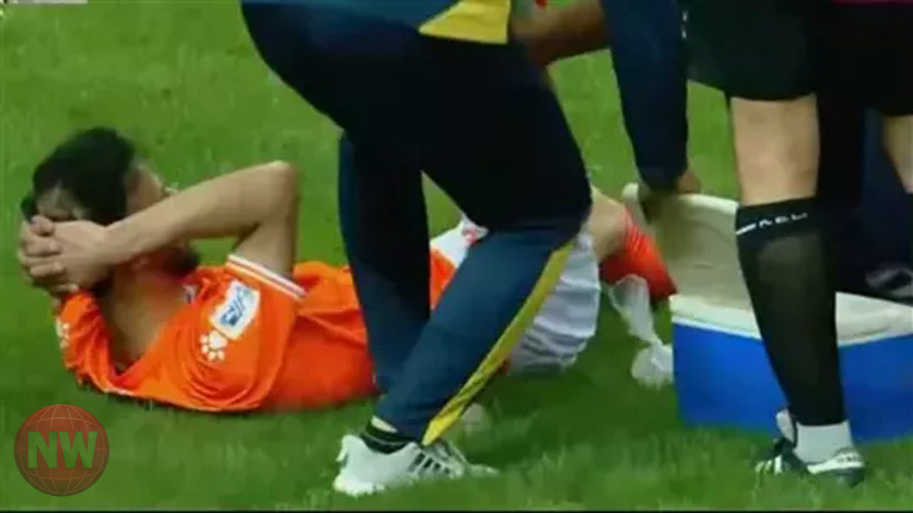 إصابة أحمد عبد القادر في الدوري العراقي تثير القلق