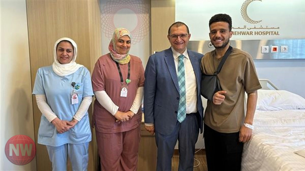 مصطفى فتحي يخضع لجراحة ناجحة في الترقوة ويبدأ التأهيل