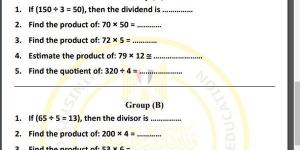 مراجعات
      نهائية..
      أسئلة
      تقييم
      الاسبوع
      الـ
      13
      في
      الرياضيات
      Math
      الصف
      الرابع
      الابتدائي