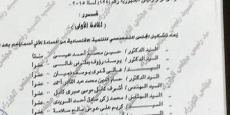 بقيادة بطرس غالي.. إعادة تشكيل المجلس الاقتصادى لرئاسة الجمهورية