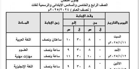 رسمياً..
      جدول
      امتحانات
      الفصل
      ...