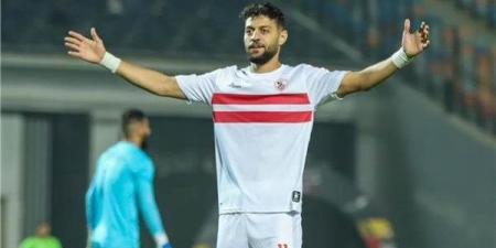 مصطفى شلبي يسجل الهدف الثاني للزمالك في شباك أبوقير للأسمدة