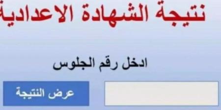 نتيجة الشهادة الإعدادية 2025 برقم الجلوس في المنوفية.. استعلم الآن