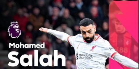 محمد صلاح يتصدر هدافى الدورى الإنجليزي الممتاز للموسم الحالي 2024-2025