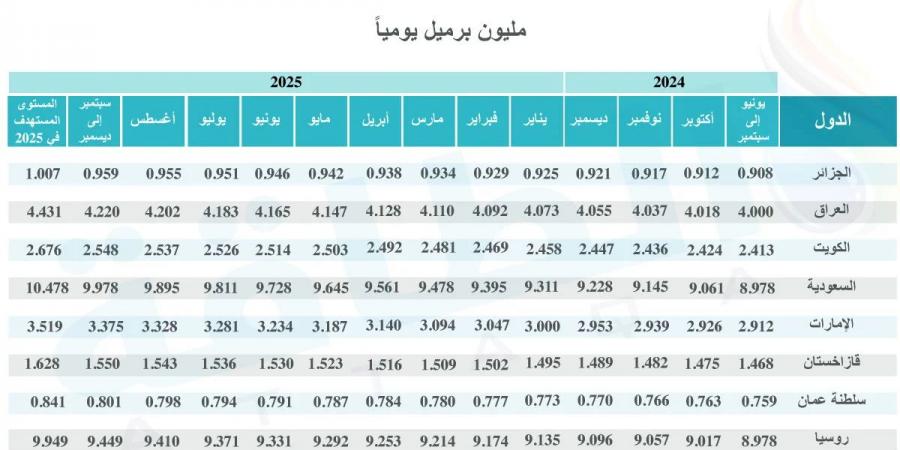 هل تؤجل السعودية و7 دول من تحالف أوبك+ زيادة إنتاج النفط إلى 2025؟