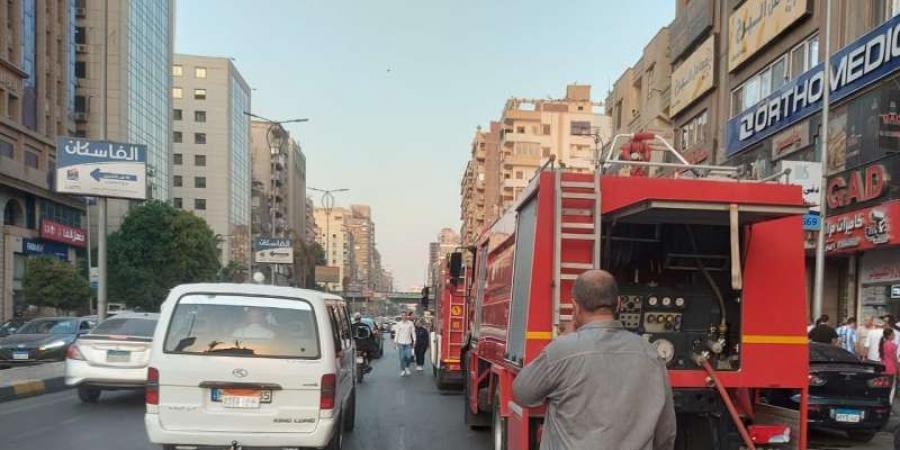 بالصور.. نشوب حريق في مطعم جاد بالدقي