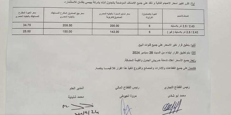 زيادة جديدة في أسعار بيبسي رغم حملات المقاطعة.. اعرف الأسعار الجديدة وموعد التطبيق