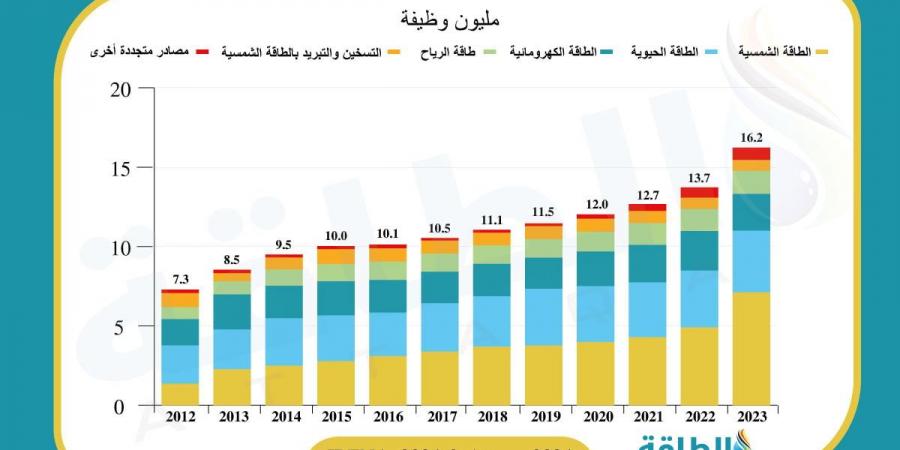 خريطة وظائف الطاقة المتجددة عالميًا.. 5 أسواق تستحوذ على 80% (تقرير)