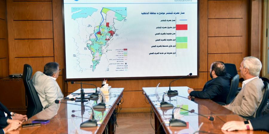 محافظ الدقهلية يتابع تنفيذ الخريطة العامة بمشروعات مصرف كيتشنر