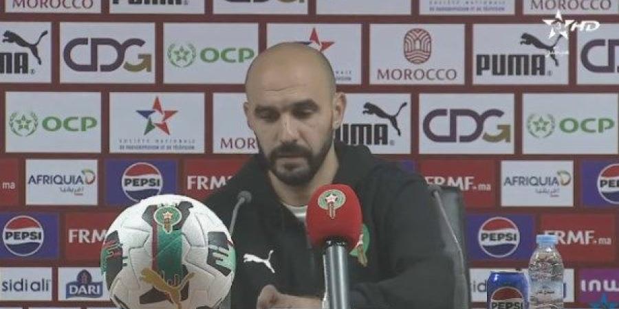 شاهد|  «الركراكي» يستشهد بالزمالك قبل مواجهة المغرب وليسوتو في تصفيات أمم إفريقيا