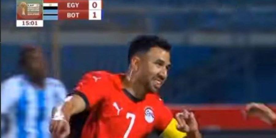 هدف صاروخي| تريزيجيه يتعادل لمنتخب مصر أمام بوتسوانا