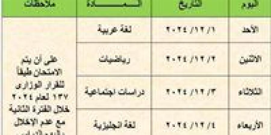 ننشر
      مقترح
      جداول
      امتحانات
      شهر
      نوفمبر
      2024
      محافظة
      القاهرة