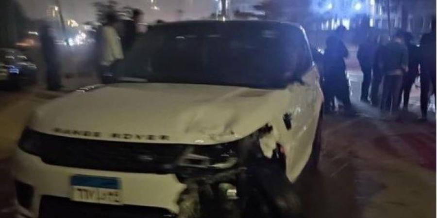 «دهس عامل الدليفري» الصور الأولي لحادث نجل الشيف الشربيني بالشيخ زايد