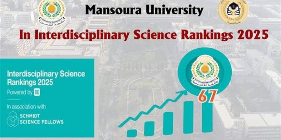 67
      عالميًّا
      والثاني
      محليًّا..
      جامعة
      المنصورة
      تحتل
      ترتيب
      جديد
      في
      تصنيف
      "التايمز"
      لعام
      2025