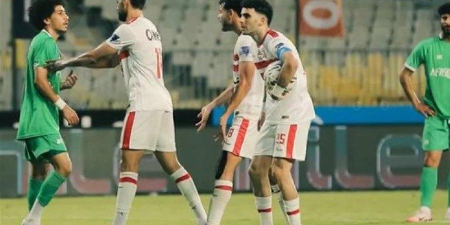 المصري يحسم الشوط الأول أمام الزمالك بهدف نظيف في الدوري