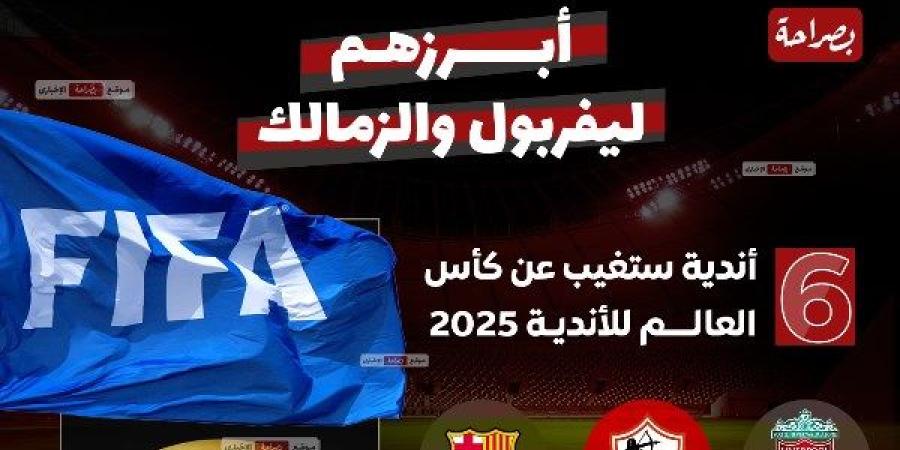 من ضمنهم الزمالك وليفربول.. 6 أندية كبرى تغيب عن كأس العالم للأندية 2025