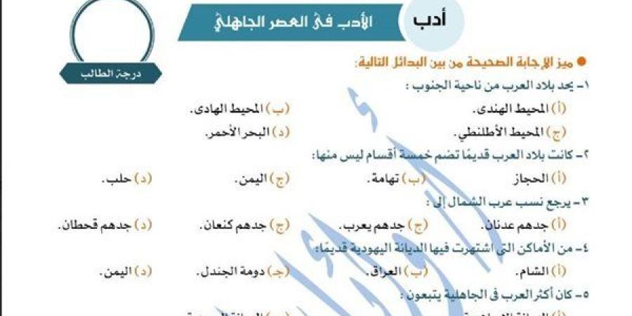 مراجعات
      نهائية..
      500
      سؤال
      في
      ليلة
      امتحان
      اللغة
      العربية
      لـ
      الصف
      الأول
      الثانوي