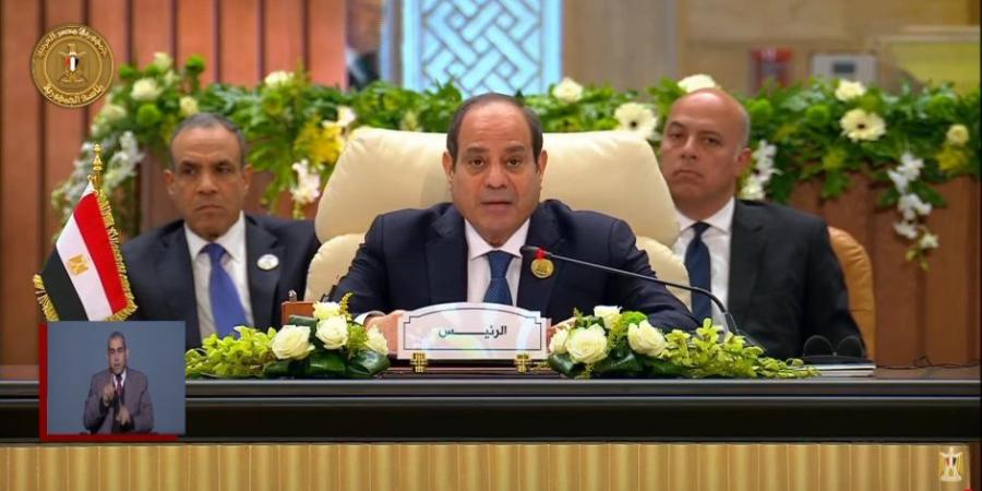 الرئيس السيسي: مصر سعت منذ اليوم الأول للحرب لوقف العدوان على قطاع غزة